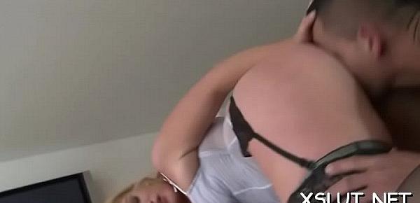  Shameless maid gets rough plowing